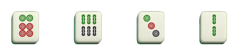 六筒，六條，三筒，二條