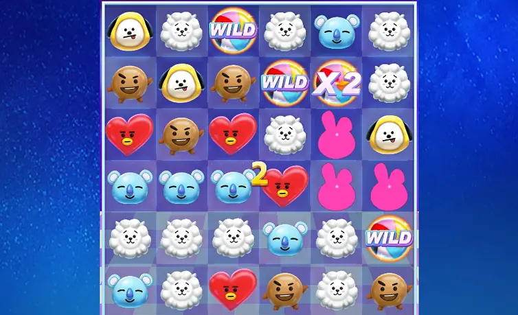 宇宙明星 BT21 老虎機 | 百搭倍率（Wild Multiplier）