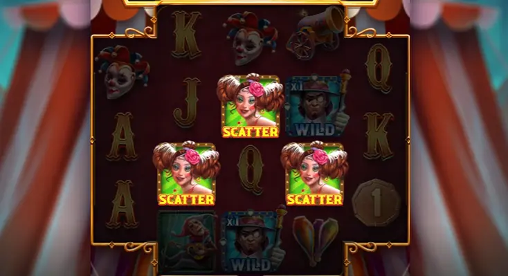 驚奇馬戲團 老虎機介紹 | 免費遊戲+二階段「抽牌機制」